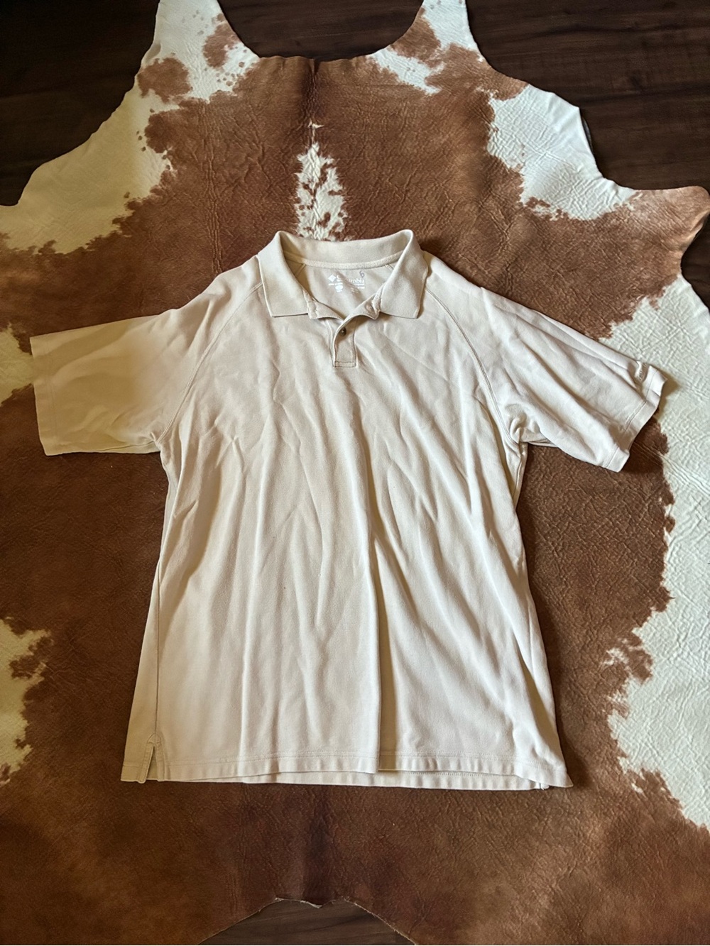 Men's Short Sleeve Polo Shirt - Beige